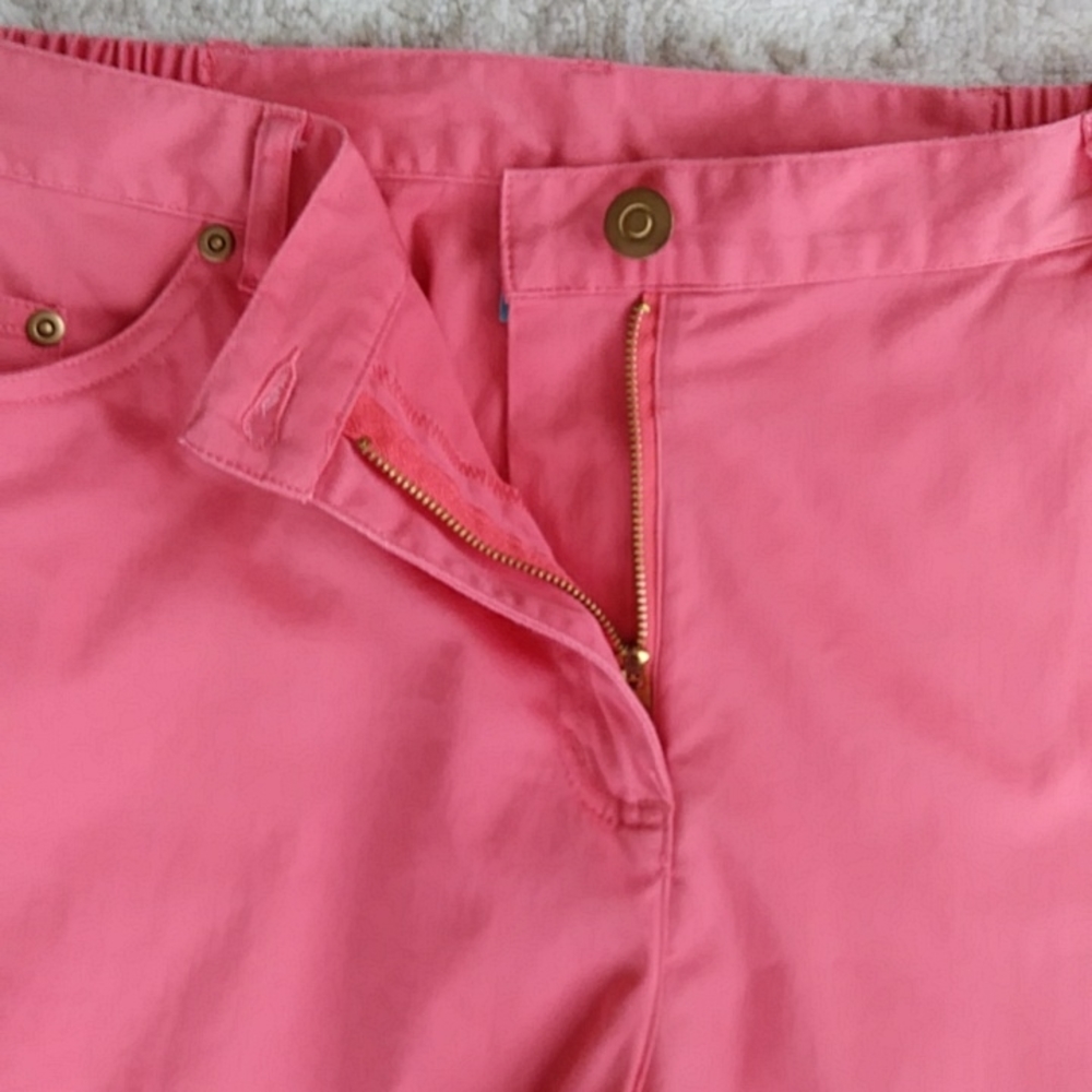 Brielle Blvd. Embellsihed Capri Pants 14P Pink Orange - Picture 9 of 16